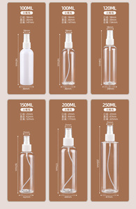 Tùy Chỉnh Nhãn 30Ml 50Ml 60Ml 80Ml 100Ml 120Ml 150Ml 250Ml 500Ml Phun Chai Rỗng Trong Suốt Rượu Pet Nhựa Phun Chai - Product Image 5