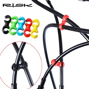 10 pièces risque vélo changement câble de frein tuyau rotatif boîtier crochets S boucles Clip fil S-<span class=keywords><strong>crochet</strong></span> boîtier bien rangé support Guide organisateur - Product Image 1