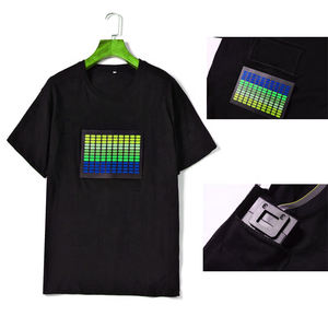 Productos calientes Ecualizador activo de sonido Led de alta calidad El Night Club Camisas Camiseta de diseño de moda - Product Image 3