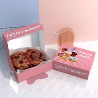 Boîte à biscuits de pâtisserie de haute qualité au design personnalisé Boîtes en papier à biscuits en carton d'impression couleur recyclables