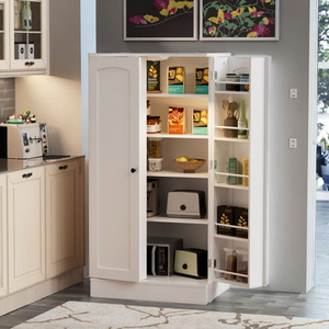 צד מטבח עץ גבוה ארגון גדול ואחסון לסלון חדר אוכל וסלון לחללים גדולים ארון ארון - Product Image 2