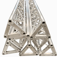 Structure Modulaire Pliante en Aluminium Carrée, Légère, Capacité de Charge 450 kg, pour Mariages, Concerts, Éclairage de Scène, Support d'Enceinte (Montage Rapide)
