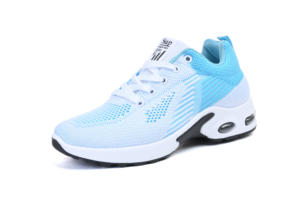 2026 New Women's Summer Casual Running Sneakers Breathable Mesh Upper Lace-Up Closure Anti-Slip Striped Fashion Trend - Product Image 1