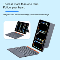 Nouvel étui clavier pour iPad 11 pouces A16 10e génération, clavier magnétique détachable à ciseaux, Bluetooth sans fil, USB-C, taille standard, ajustable