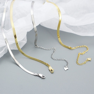 Modische 3mm Schlangengliederkette für Damen und Herren Schmuck aus 925er Sterlingsilber - Product Image 3