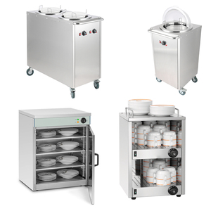 Stainless Food Stainless Steel GN Pan Commercial Food Plate Warmer Cabinet With Wheel
