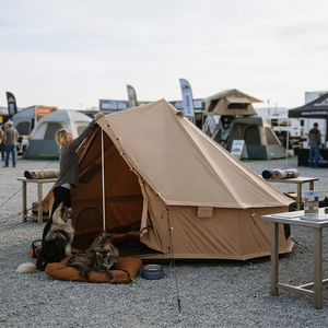 Tente cloche en toile personnalisée, abri pliable pop-up, imperméable, pour camping extérieur et salons professionnels - Product Image 3