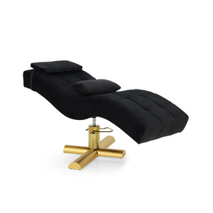 Table de massage hydraulique moderne de luxe pour soins du visage, lit pour extensions de cils, chaise pour extensions de cils, table de massage, table de shampoing, mobilier de salon de beauté incurvé et portable - Product Image 1