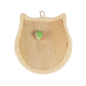 Support mural durable pour griffoir à chat en loofah avec jouet à gratter et balle, jouet vertical pour animaux de compagnie - Product Image 1