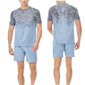 Camiseta Deportiva de Manga Corta para Hombre, Transpirable, Ecológica, Cuello Redondo, Ligera, de Poliéster, para Verano, Diseño 2 en 1 - Product Image 2