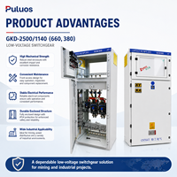 Armoire d'alimentation principale minière Puluos GKD-2500 2500A avec boîtier métallique pour la distribution électrique industrielle