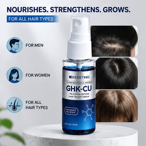 Suero para el Crecimiento del Cabello con Logotipo Personalizado, Cuidado del Cabello, Cabello Fino, Nutritivo, Anticaída, Restaura los Folículos Capilares, 4% de Péptidos de Cobre - Product Image 3