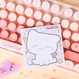 Blocs-notes personnalisés mignons, autocollants quotidiens Kawaii Maid Cafe, 30/50 feuilles, fournitures scolaires, notes adhésives - Product Image 2