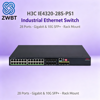 IE4320-28S-PS1 H3C Switch Ethernet Gigabit Industri Rak-mount dengan Dukungan VLAN 28 Port RJ45 Tersedia dalam Stok