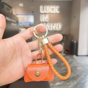 Bộ móc khóa ví nhỏ xinh kiểu dáng bông mềm, túi đựng tai nghe nhỏ, ví da cổ điển, dây đeo phụ kiện bán buôn - Product Image 6