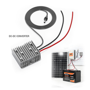 Joyvoit DC-DC <b>Converter</b> MPPT DC12V <b>24V</b> 57V 5A IP67 Waterproof Plug-In Aluminum Case 90% Efficiency Power Booster - Product Image 1