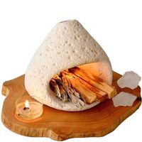 Support en pierre volcanique naturelle pour Palo Santo et brûleur de bâtonnets de sauge, décoration bohème pour la purification énergétique et la méditation (vente en gros)