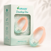 Disco Menstrual de Silicona de Grado Médico 100%, Sin Succión, Reutilizable, Suave, Cómodo y a Prueba de Fugas para Mujeres