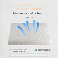 Conception de vague 3D non toxique certifiée OEM Oreiller à rebond lent Alignement de la colonne vertébrale Soutien du cou pour le remplissage en mousse à mémoire de forme pour sommeil profond-Vrac
