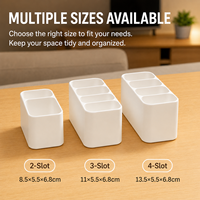 Boîte de rangement minimaliste pour télécommandes TV imprimée en 3D, options 2/3/4 emplacements, couleurs personnalisables, organisateur de bureau en gros pour la maison