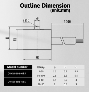 Dyhw 113 1kg 5kg 10kg 20kg 50kg 100kg 200kg 500kg chính xác cảm biến điện tử có trọng lượng quy mô thu nhỏ tải di động - Product Image 4