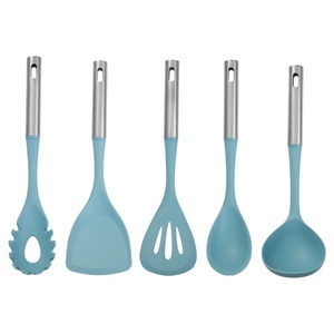 Heat Resistant Cookware Utensils <b>Silicone</b> Kitchen Cooking Utensils Cooking <b>Tool</b> with Stainless Steel Handle - Product Image 5