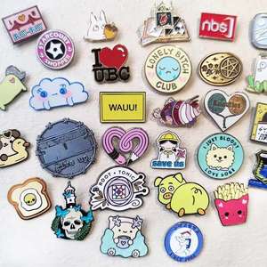 شارات مجانية مخصصة دبابيس بالمينا العلم المعدني طية صدر السترة الشريط الحديد أنيمي شعار هدية مع نمط محفورة الحديثة" - Product Image 6