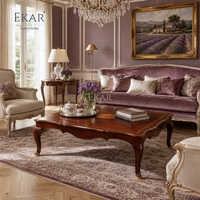 Table basse Etoile Meridien Starburst |   Table de style provincial français de luxe à bords festonnés avec médaillon ovale