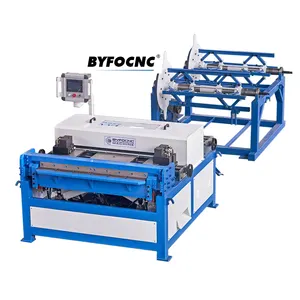 Byfo เครื่องผลิตท่อ HVAC เครื่องพับโลหะสายท่ออัตโนมัติ3