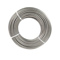 Kabel Kawat Baja Tahan Karat 304 1/4" untuk Pengangkatan & Rigging Tugas Berat dengan Selubung Aluminium dan Thimble