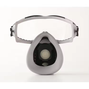 TeranHoo M101 masker debu kerja profesional Filter katalis silikon dapat digunakan kembali setengah wajah Anti polusi udara perlindungan klorin - Product Image 6