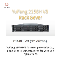 Serveur en rack YuFeng 2158H V8 2U 1-socket avec 16 Go/32 Go/64 Go de RAM
