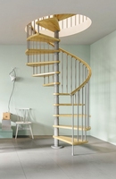 Élévateur d'escalier essentiel pour les maisons Bel escalier en colimaçon Escaliers en bois