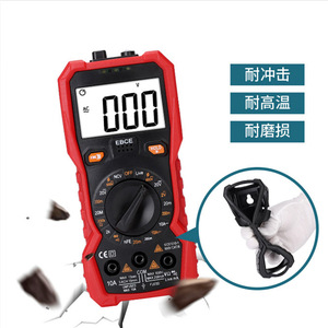 Multímetro digital EBCE de 3 dígitos, 600V, 100A CC, 10A CA, a prueba de polvo, para reparación eléctrica - Product Image 1