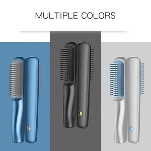 2023 nouvelle chaleur hommes Mini fer plat <span class=keywords><strong>meilleur</strong></span> <span class=keywords><strong>lisseur</strong></span> brosse peigne ionique chaud sans fil électrique sans fil <span class=keywords><strong>barbe</strong></span> <span class=keywords><strong>lisseur</strong></span> - Product Image 5