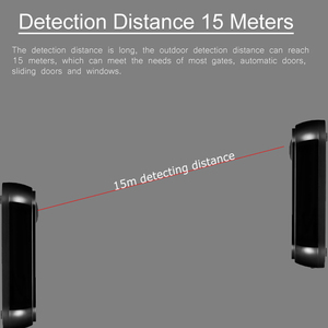 Operador de puerta de garaje oscilante deslizante automático Sensores de haz de seguridad del motor Abridor de puerta Fotocélula infrarroja - Product Image 5