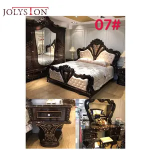 Op Maat Gemaakte Joyston Italiaanse Bed Suite Extra Grote Koninklijke Luxe Slaapkamer Meubels Ingesteld Door Fabrikant
