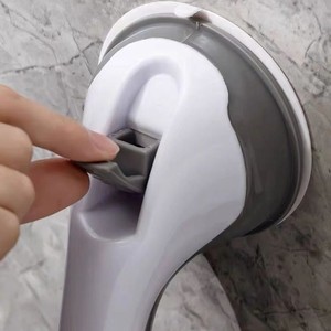 Barre d'appui à ventouse gris-vert en plastique pour salle de bain et baignoire – Support de sécurité - Product Image 4
