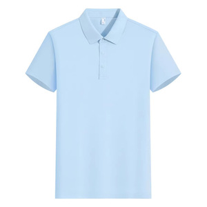 Camiseta Polo de Algodón para Hombre, 210g, Manga Corta, Transpirable, Antibacteriana, Ropa de Trabajo de Verano, Corte Holgado, con Etiqueta y Etiquetas Adicionales - Product Image 2