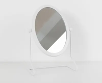 Vente en gros de vanité de table moderne ovale miroir cosmétique de maquillage décoration de chambre à coucher