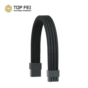 Hot Selling Copper Core Atx Power Extension Cord Kit 300mm Computor Usb Extension Cable Serial Power Connector Black