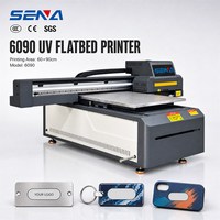 Imprimante à plat UV 6090 à jet d'encre pour personnalisation et gaufrage sur plastique, verre, métal, acrylique, cuivre, avec caméra CCD de visualisation