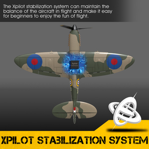 Avion télécommandé électronique RTF 400 mm, modèle réduit en mousse EPP durable, <span class=keywords><strong>Spitfire</strong></span> - Product Image 3