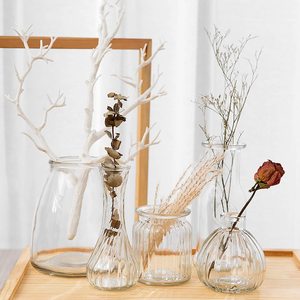 Vaso Decorativo in Cristallo Trasparente Stile Art Déco del Produttore, Vaso in Vetro da Tavolo <span class=keywords><strong>per</strong></span> Arredamento Casa - Product Image 6