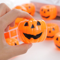 Seau à bonbons d'Halloween en forme de citrouille squelette à ouverture rabattable, décorations de fête, réutilisable, pour le jeu de la friandise ou du truc, contenant festif