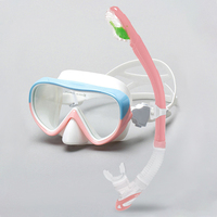 Masque de plongée sous-marin en verre trempé Anti-buée Masque de plongée en silicone Ensemble de plongée en apnée