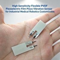 Capteur de vibration piézoélectrique en film PVDF flexible haute sensibilité pour applications industrielles, médicales et robotiques, personnalisable