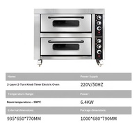 Four à pâtisserie commercial tout-en-un, équipement hybride électrique et gaz pour la cuisson de pizzas, pains, gâteaux et biscuits