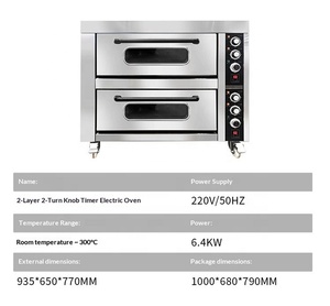 Four à pâtisserie commercial tout-en-un, équipement hybride électrique et gaz pour la cuisson de pizzas, pains, gâteaux et biscuits - Product Image 2