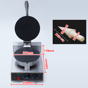 Machine professionnelle électrique artisanale pour cornets <span class=keywords><strong>de</strong></span> crème glacée et cornets croustillants, machine à rouleaux d'œufs double ou simple tête pour stand - Product Image 6